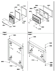 Door Assemblies parts for Amana Top-Mount Refrigerator TRI21S4L-P1303302WL from AppliancePartsPros.com
