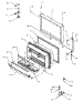 Freezer Door Assembly (Tr22s4e / P1196201we) (Tr22s4l / P1196201wl) (Tr22s4w / P1196201ww) (Tr25s5e / P1196401we) (Tr25s5l / P1196401wl) (Tr25s5w / P1196401ww) (Tri22s4e / P1196301we) (Tri22s4l / P1196301wl) (Tri22s4w / P1196301ww)