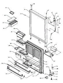 Refrigerator Door Assembly (Tr22s4e / P1196201we) (Tr22s4l / P1196201wl) (Tr22s4w / P1196201ww) (Tr25s5e / P1196401we) (Tr25s5l / P1196401wl) (Tr25s5w / P1196401ww) (Tri22s4e / P1196301we) (Tri22s4l / P1196301wl) (Tri22s4w / P1196301ww) parts for Amana Top-Mount Refrigerator TRI22S4E-P1196301WE from AppliancePartsPros.com