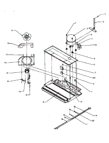 Compressor Compartment parts for Amana Top-Mount Refrigerator TRI22S4E-P1196301WE from AppliancePartsPros.com