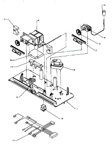 Control Panel Assembly parts for Amana Top-Mount Refrigerator TRI22S4E-P1196301WE from AppliancePartsPros.com