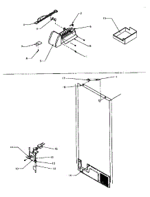 Factory Ice Maker (Tri22s4e / P1196301we) (Tri22s4l / P1196301wl) (Tri22s4w / P1196301ww) parts for Amana Top-Mount Refrigerator TRI22S4E-P1196301WE from AppliancePartsPros.com
