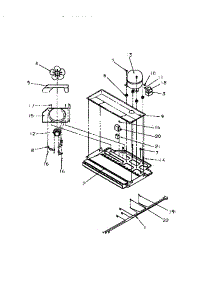 Compressor Compartment parts for Amana Top-Mount Refrigerator TRI22S4L-P1196302WL from AppliancePartsPros.com