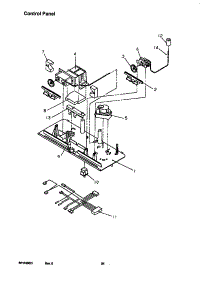 Control Panel parts for Amana Top-Mount Refrigerator TRI22S4L-P1196303WL from AppliancePartsPros.com