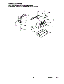 Ice Maker parts for Amana Top-Mount Refrigerator TRI22S4W-P1196302WW from AppliancePartsPros.com