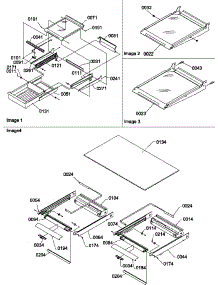 Shelving Assemblies parts for Amana Top-Mount Refrigerator TRI25VE-P1300004WE from AppliancePartsPros.com