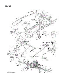 Drive parts for Husqvarna Front-Engine Lawn Tractor TS142K-960430333 from AppliancePartsPros.com