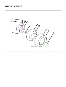 Wheels & Tires parts for Husqvarna Front-Engine Lawn Tractor TS142K-960430333 from AppliancePartsPros.com
