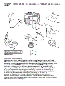Engine parts for Husqvarna Front-Engine Lawn Tractor TS142X-96043030201 from AppliancePartsPros.com