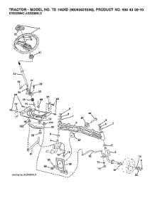 Steering Assy parts for Husqvarna Front-Engine Lawn Tractor TS146XD-96043031600 from AppliancePartsPros.com