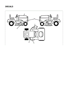 Decals parts for Husqvarna Front-Engine Lawn Tractor TS146XKD-96043032900 from AppliancePartsPros.com