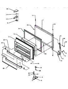 Freezer Door parts for Amana Top-Mount Refrigerator TS18R2-P1158411W from AppliancePartsPros.com