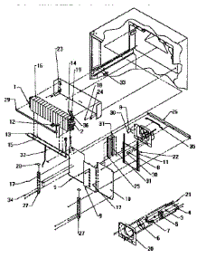 Evaporator Area parts for Amana Top-Mount Refrigerator TS18R2-P1158411W from AppliancePartsPros.com