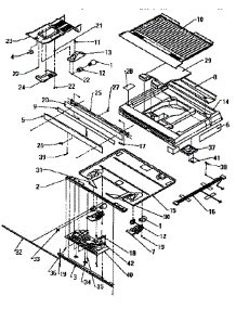 Divider Block parts for Amana Top-Mount Refrigerator TS18R2-P1158411W from AppliancePartsPros.com