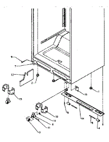 Cabinet Bottom parts for Amana Top-Mount Refrigerator TS18R2-P1158411W from AppliancePartsPros.com