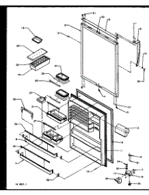 Refrigerator Door (Tx21r2l / P1157609wl) (Tx21r2e / P1157609we) (Tx21r2w / P1157609ww) (Txi21r2e / P1168012we) (Txi21r2l / P1168012wl) (Txi21r2w / P1168012ww) parts for Amana Top-Mount Refrigerator TS18R2W-P1158311WW from AppliancePartsPros.com