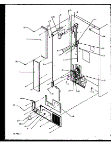 Cabinet Back (Ts18r2l / P1158311wl) (Ts18r2g / P1158311wg) (Ts18r2w / P1158311ww) (Tsi18r2l / P1182102wl) (Tsi18r2w / P1182102ww) (Tx18r2l / P1158412wl) (Tx18r2w / P1158412ww) (Tx21r2l / P1157609wl) (Tx21r2e / P1157609we) (Tx21r2w / P1157609ww) (Txi21r2e / P1168012we) (Txi21r2 parts for Amana Top-Mount Refrigerator TS18R2W-P1158311WW from AppliancePartsPros.com
