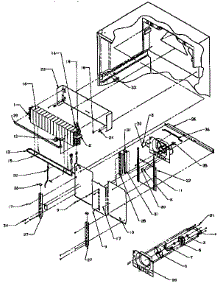 Evaporator Area parts for Amana Top-Mount Refrigerator TS18RB-P1158407W from AppliancePartsPros.com