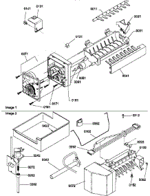 Ice Maker Assembly And Parts parts for Amana Top-Mount Refrigerator TS19TW-P1306301WW from AppliancePartsPros.com