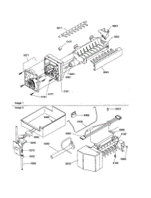 Ice Maker Assembly And Parts parts for Amana Top-Mount Refrigerator TS22VW-P1306502WW from AppliancePartsPros.com