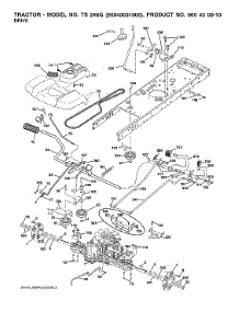 Drive parts for Husqvarna Front-Engine Lawn Tractor TS248G-96043031000 from AppliancePartsPros.com