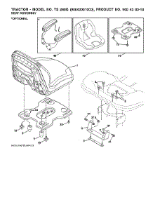 Seat Assy parts for Husqvarna Front-Engine Lawn Tractor TS248G-96043031000 from AppliancePartsPros.com