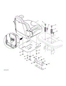 Seat Assembly parts for Husqvarna Front-Engine Lawn Tractor TS354X-96043029500 from AppliancePartsPros.com