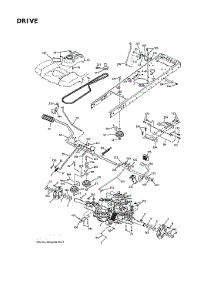 Drive parts for Husqvarna Front-Engine Lawn Tractor TS354XD-96043032100 from AppliancePartsPros.com