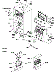 Door, Hinges And Accessories parts for Amana Top-Mount Refrigerator TS518SL-P1183710WL from AppliancePartsPros.com