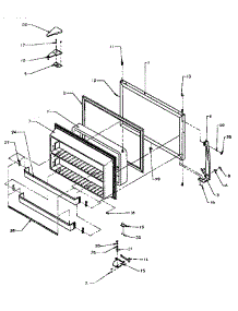 Freezer Door parts for Amana Top-Mount Refrigerator TSI18A3L-P1182107WL from AppliancePartsPros.com