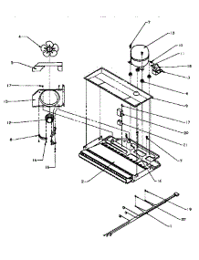 Compressor Compartment parts for Amana Top-Mount Refrigerator TSI18A3L-P1182107WL from AppliancePartsPros.com
