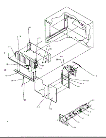 Evaporator Area parts for Amana Top-Mount Refrigerator TSI18A5-P1188201W from AppliancePartsPros.com