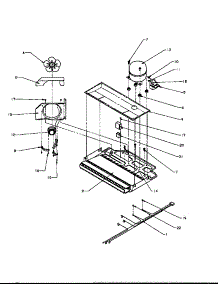 Compressor Compartment parts for Amana Top-Mount Refrigerator TSI18A5-P1188201W from AppliancePartsPros.com