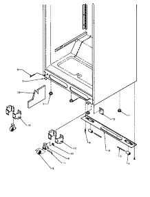 Cabinet Bottom parts for Amana Top-Mount Refrigerator TSI18A5-P1188201W from AppliancePartsPros.com