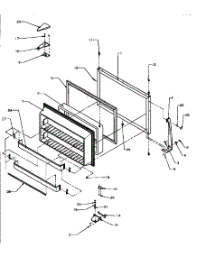 Freezer Door parts for Amana Top-Mount Refrigerator TSI18A5W-P1188201WW from AppliancePartsPros.com