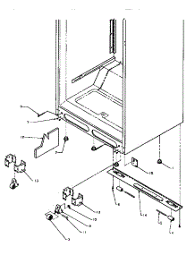Cabinet Bottom parts for Amana Top-Mount Refrigerator TSI18A5W-P1188201WW from AppliancePartsPros.com