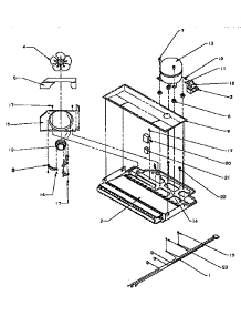 Compressor Compartment parts for Amana Top-Mount Refrigerator TSI18R2-P1182102W from AppliancePartsPros.com