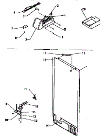 Factory Installed Icemaker parts for Amana Top-Mount Refrigerator TSI18R2-P1182102W from AppliancePartsPros.com