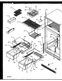 Cabinet Shelving (Tx21r2l / P1157609wl) (Tx21r2e / P1157609we) (Tx21r2w / P1157609ww) (Txi21r2e / P1168012we) (Txi21r2l / P1168012wl) (Txi21r2w / P1168012ww) parts for Amana Top-Mount Refrigerator TSI18R2L-P1182102WL from AppliancePartsPros.com