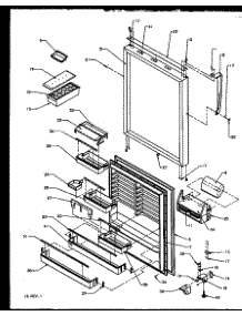 Refrigerator Door (Tx19r2e / P1158506we) (Tx19r2l / P1158506wl) (Tx19r2w / P1158506ww) parts for Amana Top-Mount Refrigerator TSI18R2W-P1182102WW from AppliancePartsPros.com