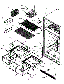 Cabinet Shelving (Ts18r2g / P1181803wg) (Ts18r2l / P1181803wl) (Ts18r2w / P1181803ww) (Tsi18r2l / P1182103wl) (Tsi18r2w / P1182103ww) (Tx18r2l / P1181804wl) (Tx18r2w / P1181804ww) parts for Amana Top-Mount Refrigerator TSI18R2W-P1182103WW from AppliancePartsPros.com