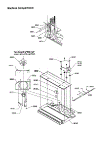 Machine Compartment parts for Amana Top-Mount Refrigerator TSI19VE-P1306402WE from AppliancePartsPros.com