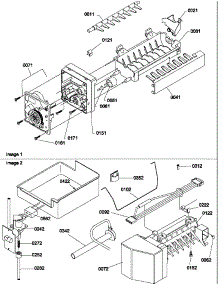 Ice Maker parts for Amana Top-Mount Refrigerator TSI22VE-P1306602WE from AppliancePartsPros.com