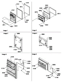 Door Assemblies parts for Amana Top-Mount Refrigerator TSI22VW-P1306602WW from AppliancePartsPros.com