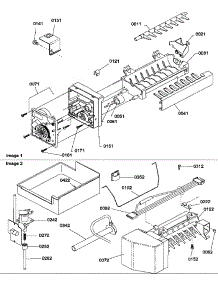 Ice Maker Assy And Parts parts for Amana Top-Mount Refrigerator TSI25TE-P1308101WE from AppliancePartsPros.com