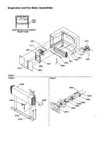 Evaporator And Fan Motor Assemblies parts for Amana Top-Mount Refrigerator TSI25VL-P1308102WL from AppliancePartsPros.com