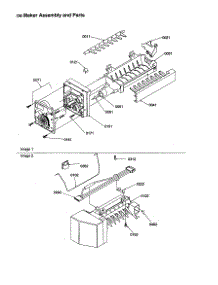 Ice Maker Assembly And Parts parts for Amana Top-Mount Refrigerator TSI25VW-P1308102WW from AppliancePartsPros.com