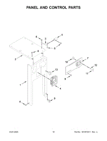 Panel And Control Parts parts for Whirlpool Trash Compactor TU950QPXS3 from AppliancePartsPros.com