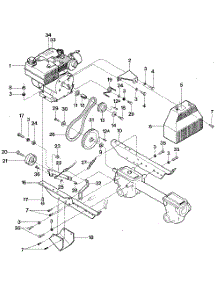 Engine, Engine Brackets, And Forward Drive Mechanism parts for Troy-Bilt Rear-Tine Tiller TUFFY SERIAL #XD0100 & UP from AppliancePartsPros.com