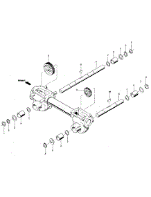 Wheel Shaft & Tiller Shaft Assemblies parts for Troy-Bilt Rear-Tine Tiller TUFFY SERIAL #XD0100 & UP from AppliancePartsPros.com